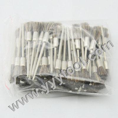 Gray Goat Hair End Brush