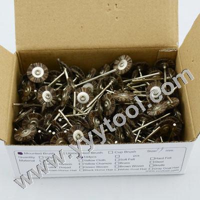 Mounted Horse Hair Wheel Brush