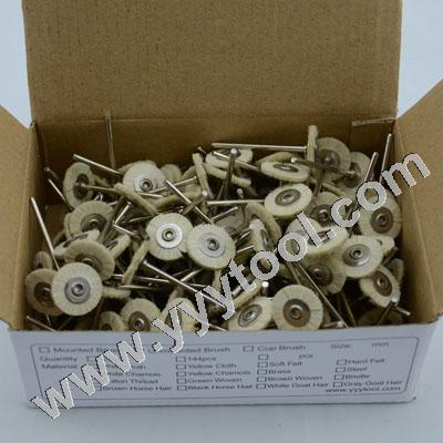 Mounted Goat Hair Wheel Brush