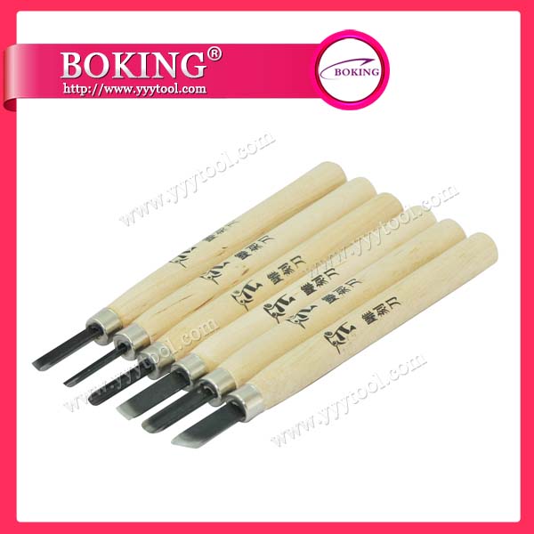 Wood Cut Knife set of 6pcs
