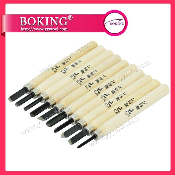 Wood Cut Knife set of 10pcs
