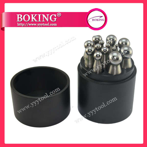 Dapping Block with15 different sizes