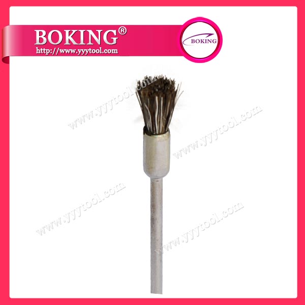 Gray Goat Hair End Brush