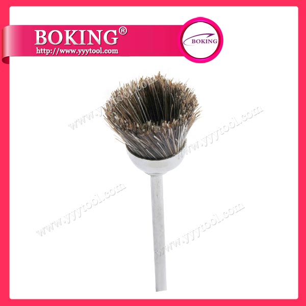 Gray Goat Hair Cup Brush