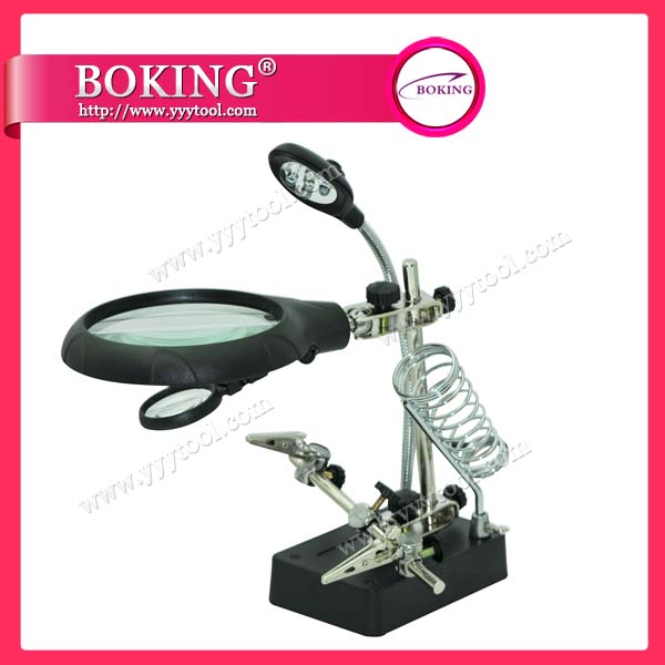 Magnifier with Light and Clamp