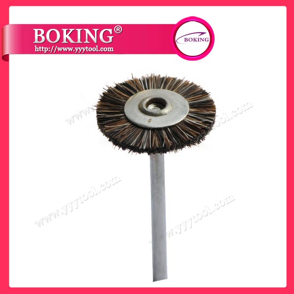 Mounted Horse Hair Wheel Brush
