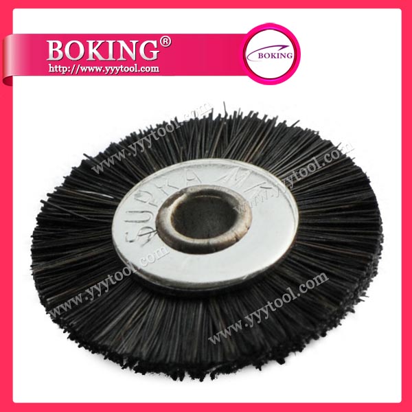 Unmounted Black Horse Hair Wheel Brush